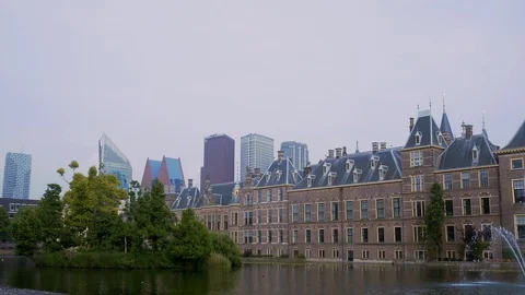 Den Haag - The Hague timelapse night tim, Stock Video