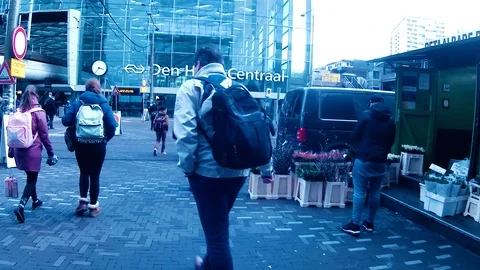 Hague Central Station Stock Footage 108170760