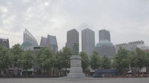The Hague city center Stock Footage