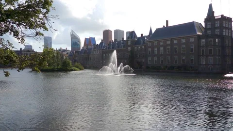 The Hague city view Stock Footage 119556959