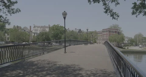 The Hague Footbridge Stock Footage 168110030