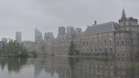The Hague parliament Video stock 77831723