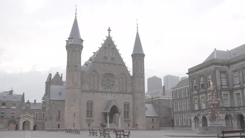 The Hague parliament Video stock 77832589