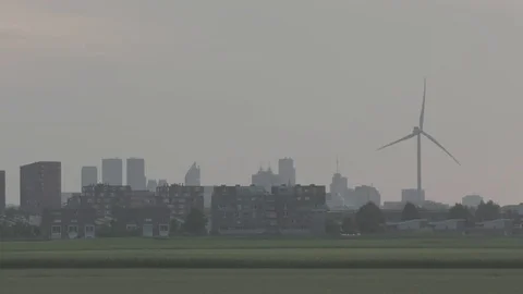 The Hague skyline Video stock 77876434