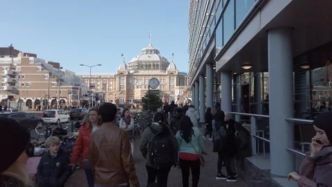 The Hague Street Scheveningen Stock Footage