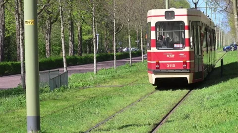 The Hague tram Stock Footage 327962911