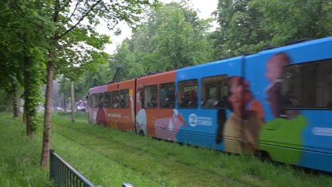 The Hague tram Stock Footage 327971172