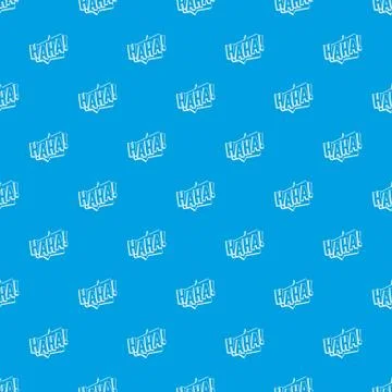 HAHA, comic text sound effect pattern seamless blue 스톡 일러스트