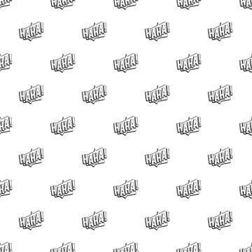 HAHA, comic text sound effect pattern 스톡 일러스트