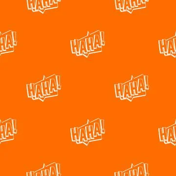 HAHA, comic text sound effect pattern seamless Stock Illustration