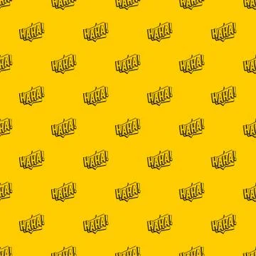 HAHA, comic text sound effect pattern vector Stock Illustration