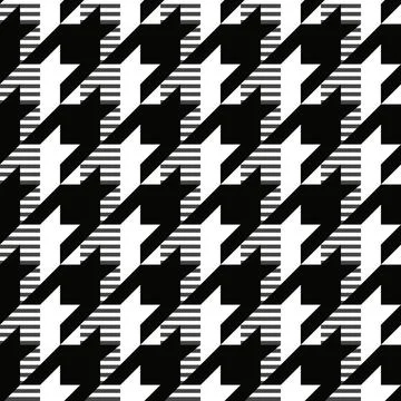 Hahnentritt1608 seamless pattern houndstooth variation Copyright: xZoonar.... Stock Photos