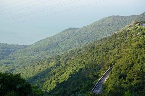 Hai van pass between da nang and hue in vietnam Stock Photos