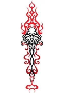 Haida style totem pattern created with animal images. Vector illustration fit Illustrazione stock