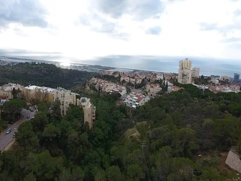 Haifa from above Vidéo 74042802