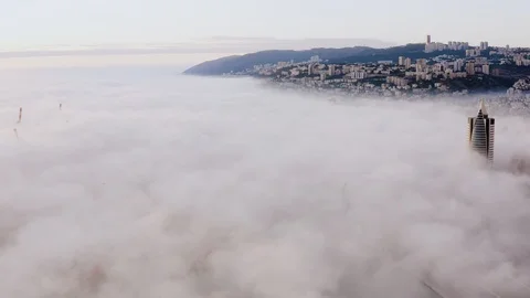 Haifa aerial view 4k Video stock 100598452