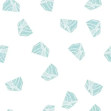 Haiku stairs glyph seamless pattern Stock Illustration