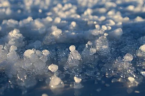 Hail Close-up Stock Photos