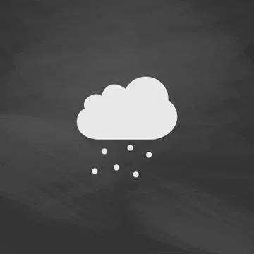 Hail computer symbol Stock Illustration