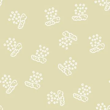 Hail disaster line vector seamless pattern Stock Illustration