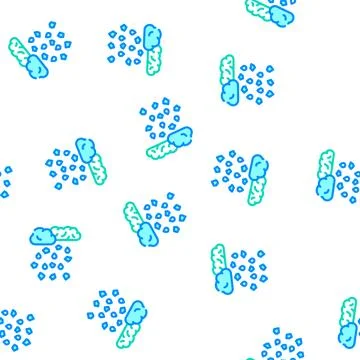 Hail disaster vector seamless pattern Stock Illustration