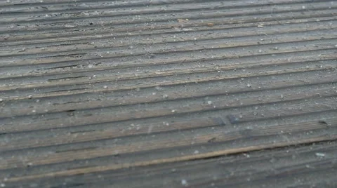 Hail falling down on the ground Stock Footage 52112614