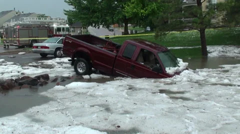 Hail Floats Stock Footage 54749353