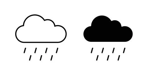 Hail icon symbol. Flat Vector illustration Stockillustratie