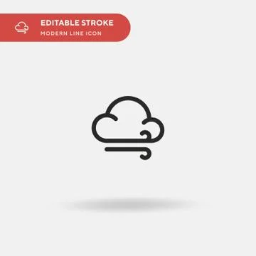 Hail Simple vector icon. Illustration symbol design template for web mobile U Stock Illustration