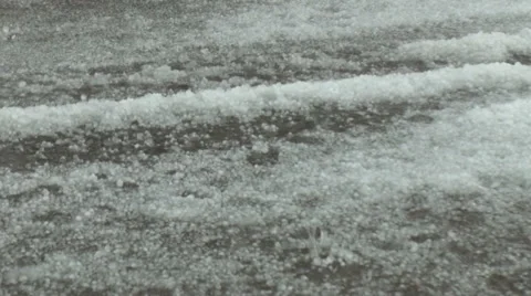 Hail Slush Stock Footage 54749477