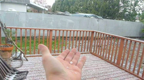 Hail Storm Series Stock Footage 695820