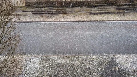 Hail storm in springtime, Finland Stock Footage 127630638