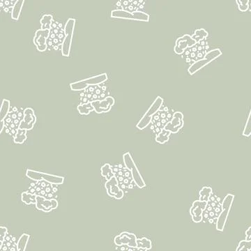 Hail weather line vector seamless pattern Illustrazione stock