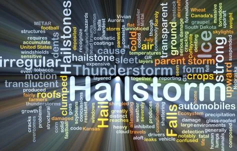 Hailstorm background concept glowing Stock Illustration