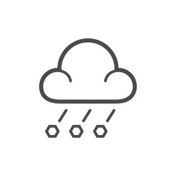 Hailstorm concept Stock Illustration