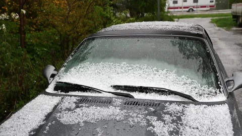 Hailstorm Stock Footage 147720440