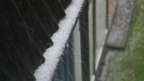 Hailstorm Stock Footage 147720450
