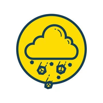 Hailstorm Stock Illustration