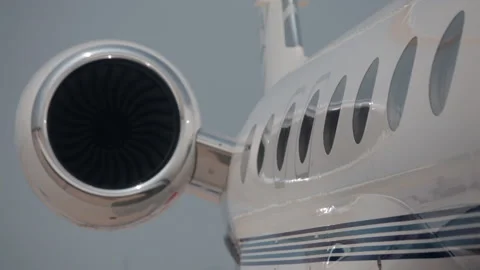 HainanRendevous2012-Yachtshow-PrivateJet-Engine Video stock 295102592