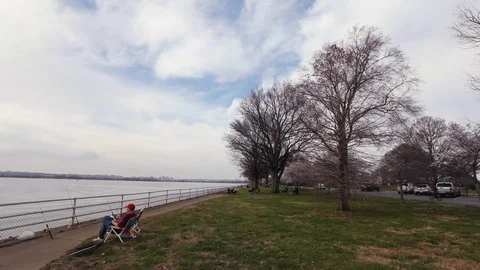 Hains Point in Washington, D.C. Video stock 126737474