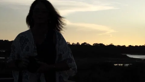Hair blowing in the wind Stock Footage 135835863
