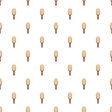 Hair brushes forming a repeated pattern background イラスト素材