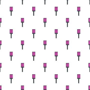 Hair coloring brush pattern on white background Illustrazione stock