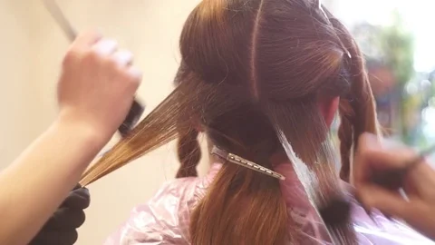 Hair Coloring Stock Footage 81783289