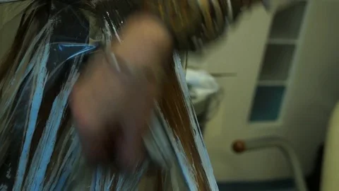 Hair Coloring Stock Footage 81783314