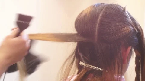 Hair Coloring Stock Footage 81783348
