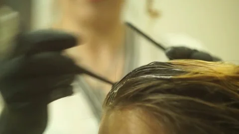 Hair Coloring Stock Footage 81783366