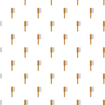 Hair comb pattern forming a seamless background Stockillustratie