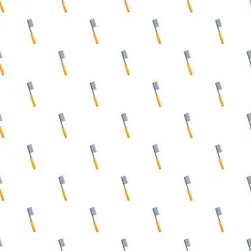 Hair comb repeating pattern creating seamless background Stock Illustration