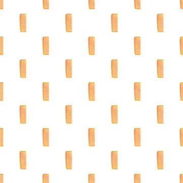 Hair comb repeating pattern creating seamless background 스톡 일러스트